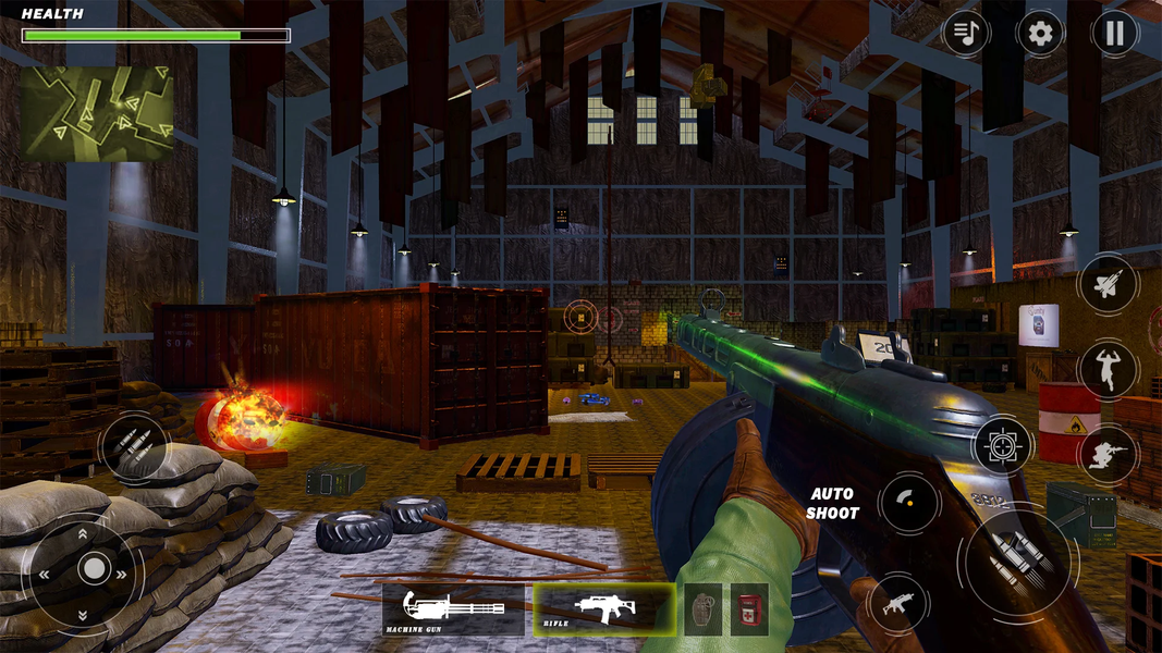 WW2 Machine Gun 2: War Games - Gameplay image of android game