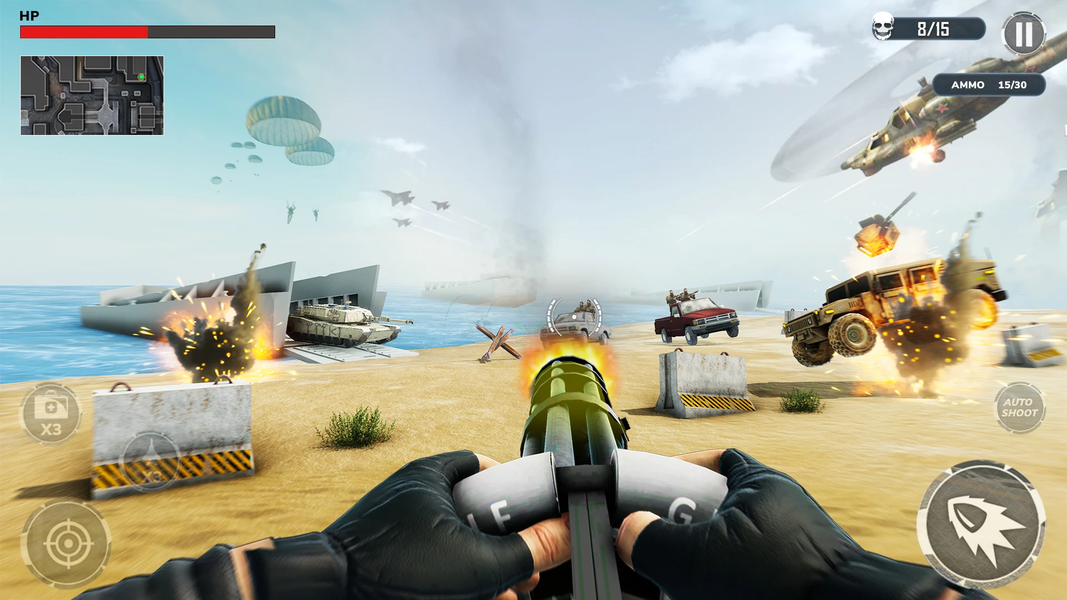 WW2 Tank Battle: War Games FPS - Gameplay image of android game