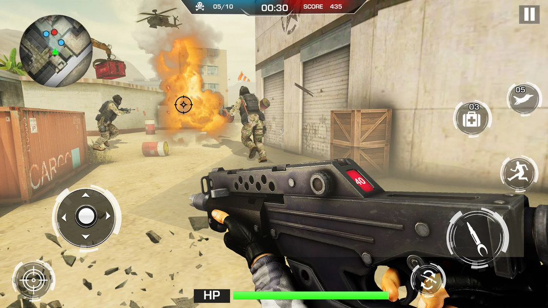 Critical Strike Warfare Games - Gameplay image of android game