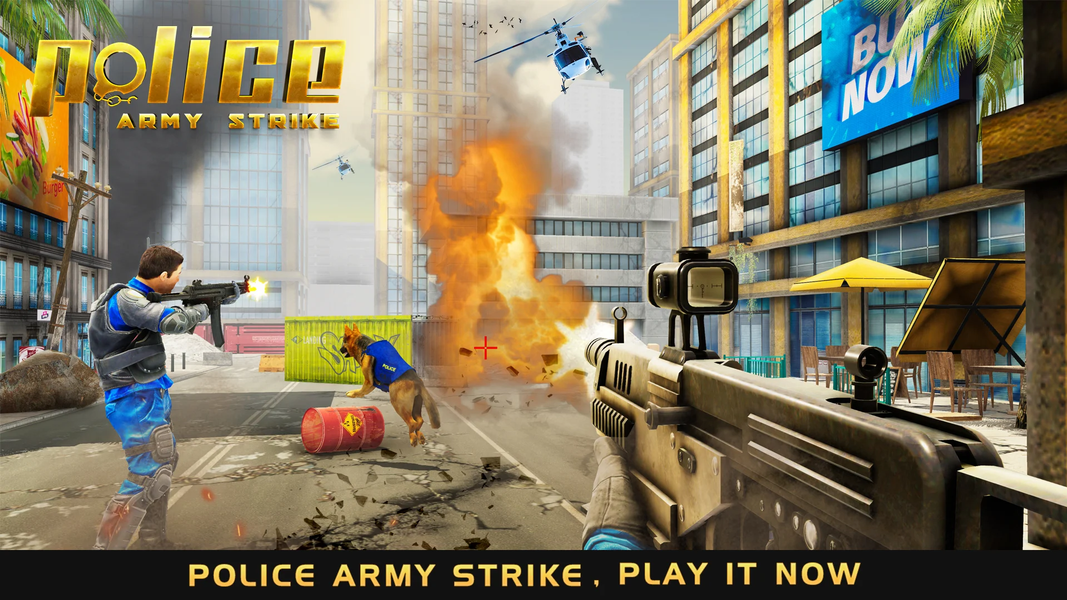 Police Army Strike: Outlaw Ops - Gameplay image of android game