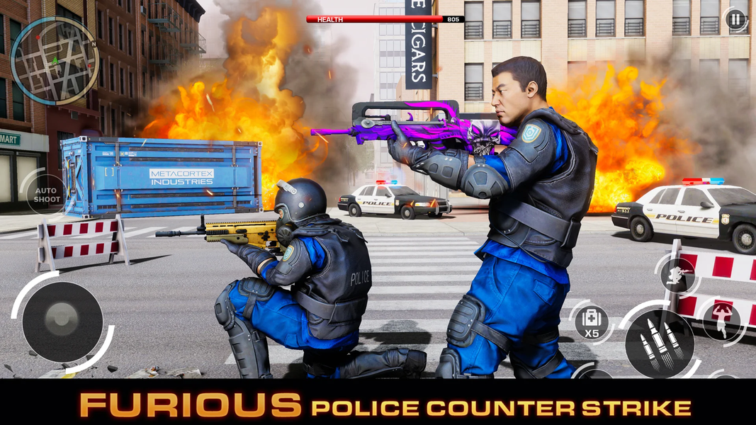 Police Shooting: FPS Gun Games - عکس بازی موبایلی اندروید