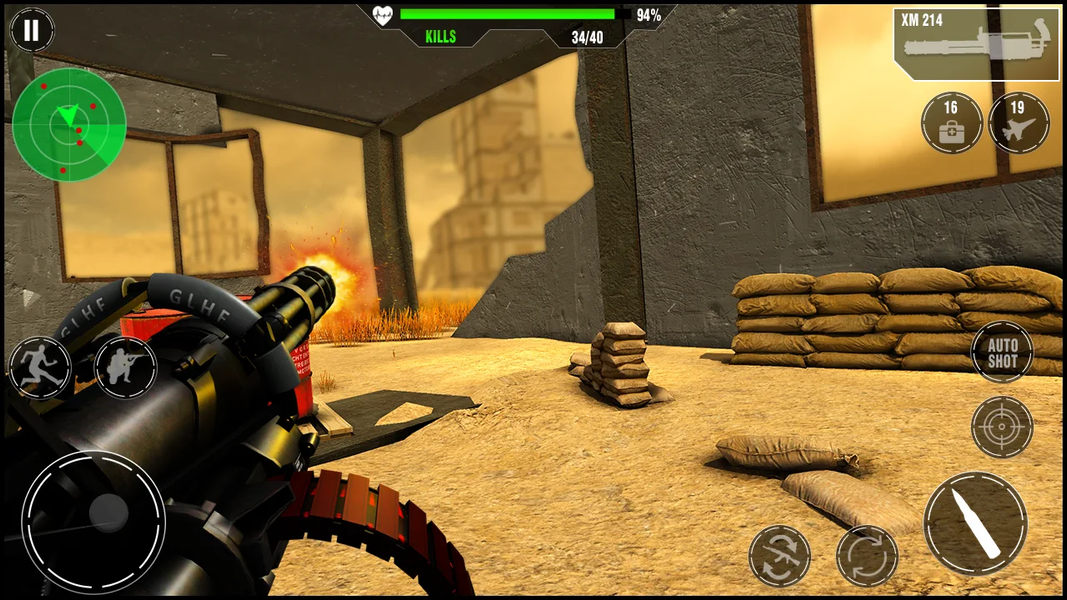 WW2 Gun Shooter Game Simulator - Gameplay image of android game