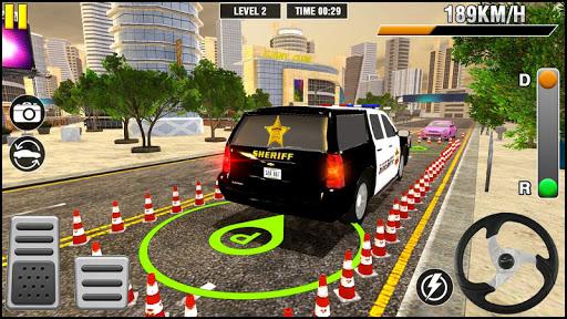 Police Car Spooky Parking Stunt- Police Jeep Drive - Image screenshot of android app