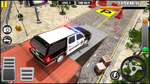 Police Car Spooky Parking Stunt- Police Jeep Drive - Image screenshot of android app