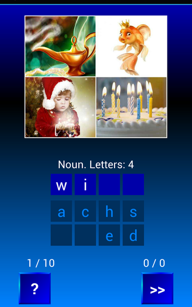 Guess and learn words. Picture - عکس برنامه موبایلی اندروید