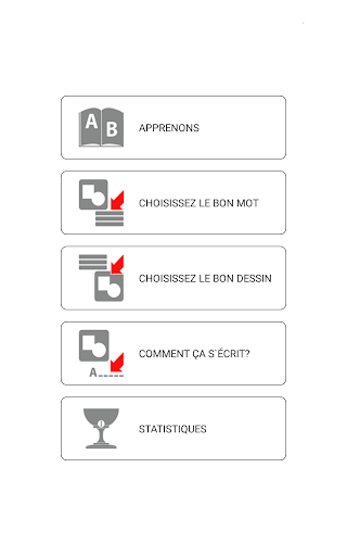 Learn and play French words - Image screenshot of android app
