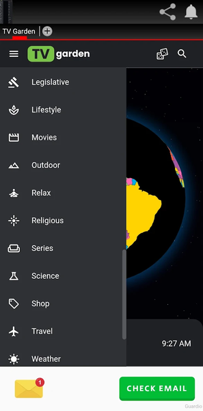 Live TV Garden - Image screenshot of android app