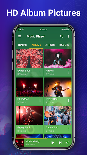 Music Player - MP۳ & Equalizer - عکس برنامه موبایلی اندروید