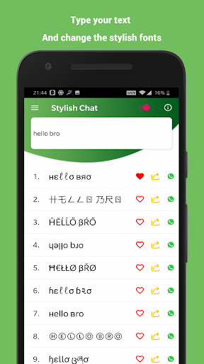 Stylish Text - Cool fonts for chat (Stylish Text) - عکس برنامه موبایلی اندروید