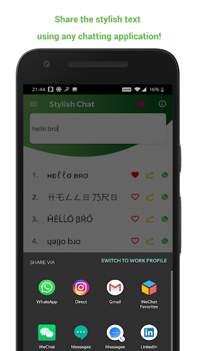 Stylish Text - Cool fonts for chat (Stylish Text) - Image screenshot of android app