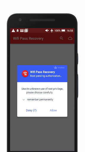 WiFi Password Recovery - Image screenshot of android app