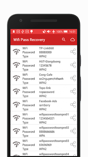 WiFi Password Recovery - عکس برنامه موبایلی اندروید
