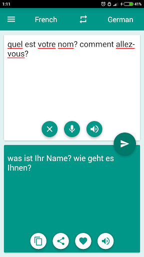 French-German Translator - Image screenshot of android app