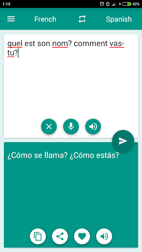 French-Spanish Translator - Image screenshot of android app