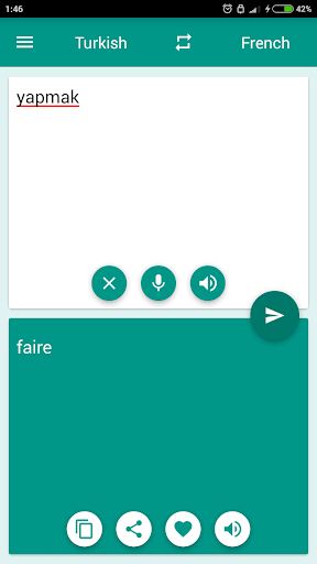 French-Turkish Translator - Image screenshot of android app