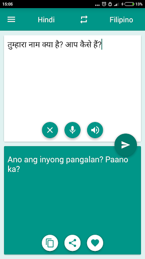 Hindi-Filipino Translator - Image screenshot of android app