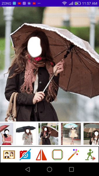 Umbrella Girls Photo Frames - عکس برنامه موبایلی اندروید