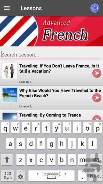 French Speaking Advanced - Image screenshot of android app