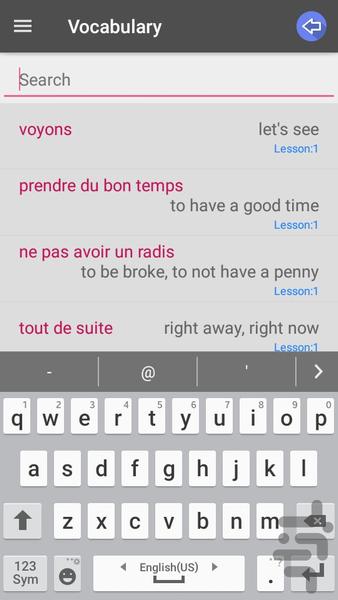 French Speaking Advanced - Image screenshot of android app