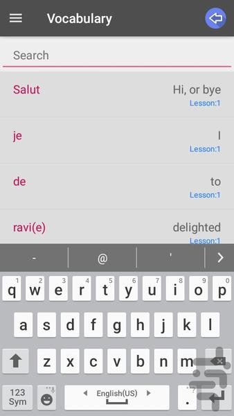 French In 3 minutes - Image screenshot of android app