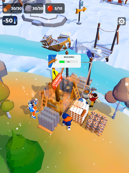 Frost Land Survival - Gameplay image of android game