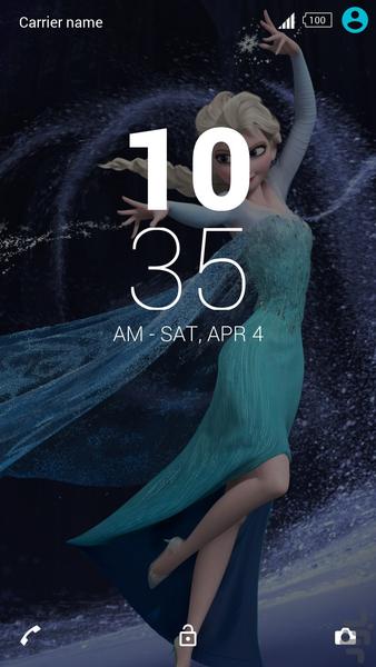 Frozen Xperia Theme - Image screenshot of android app