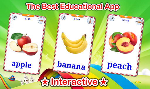 Fruits Cards (Learn Languages) - عکس برنامه موبایلی اندروید