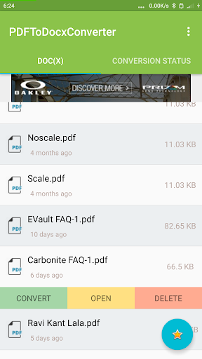 PDF to Docx Converter - عکس برنامه موبایلی اندروید