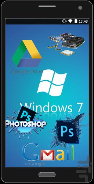 نصب ویندوز و برنامه کاربردی - عکس برنامه موبایلی اندروید