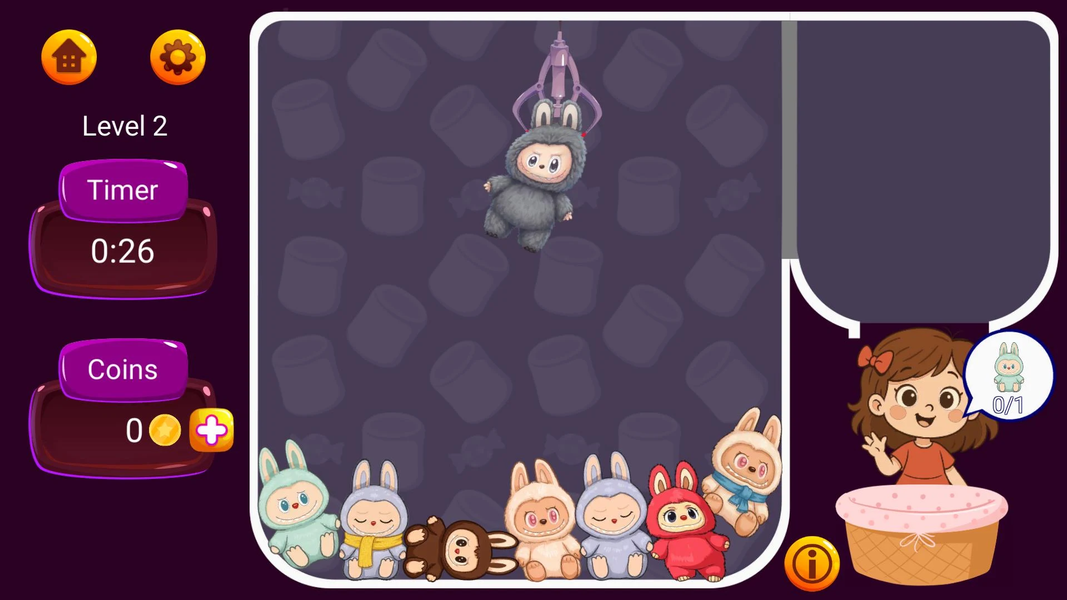 Claw & Merge: Labubu Drop - Gameplay image of android game