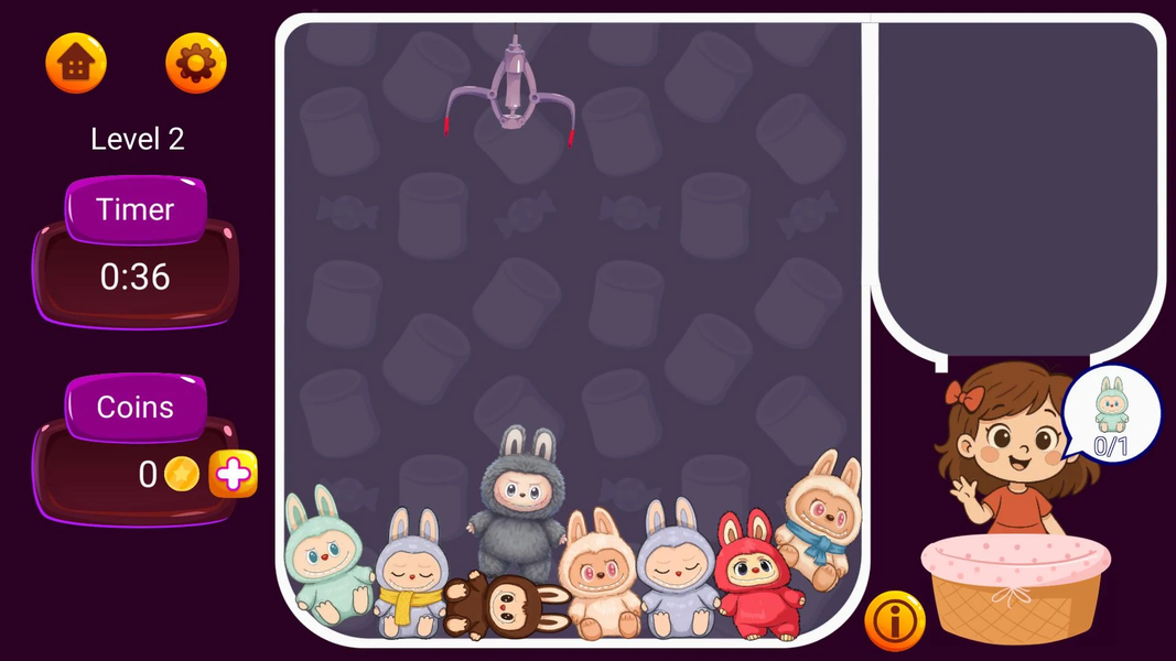 Claw & Merge: Labubu Drop - Gameplay image of android game