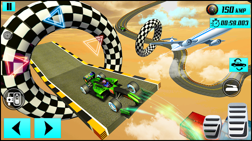 Formula Car Sky Tracks GT Racing Stunts- Car Games - عکس بازی موبایلی اندروید