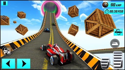 Formula Car Sky Tracks GT Racing Stunts- Car Games - Gameplay image of android game