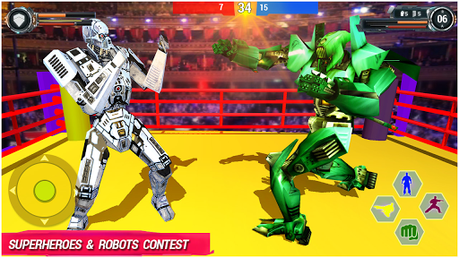 Robot Ring Fight Battle: Robots Fighting Games - Image screenshot of android app