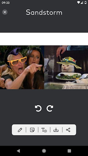 Sandstorm: Meme Maker - عکس برنامه موبایلی اندروید