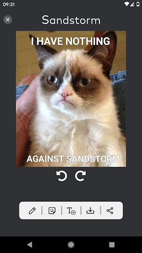 Sandstorm: Meme Maker - Image screenshot of android app