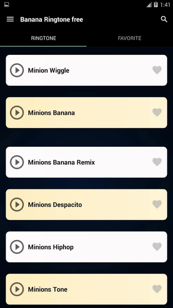 Banana Ringtone - عکس برنامه موبایلی اندروید