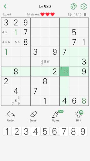 Sudoku: Crossword Puzzle Games - Gameplay image of android game