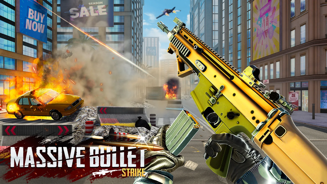 FPS Bullet Strike:Gun Shooter - Gameplay image of android game