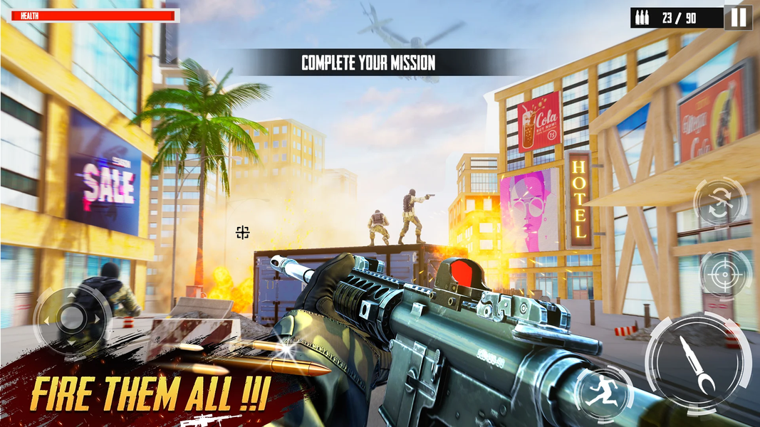 FPS Bullet Strike:Gun Shooter - Gameplay image of android game