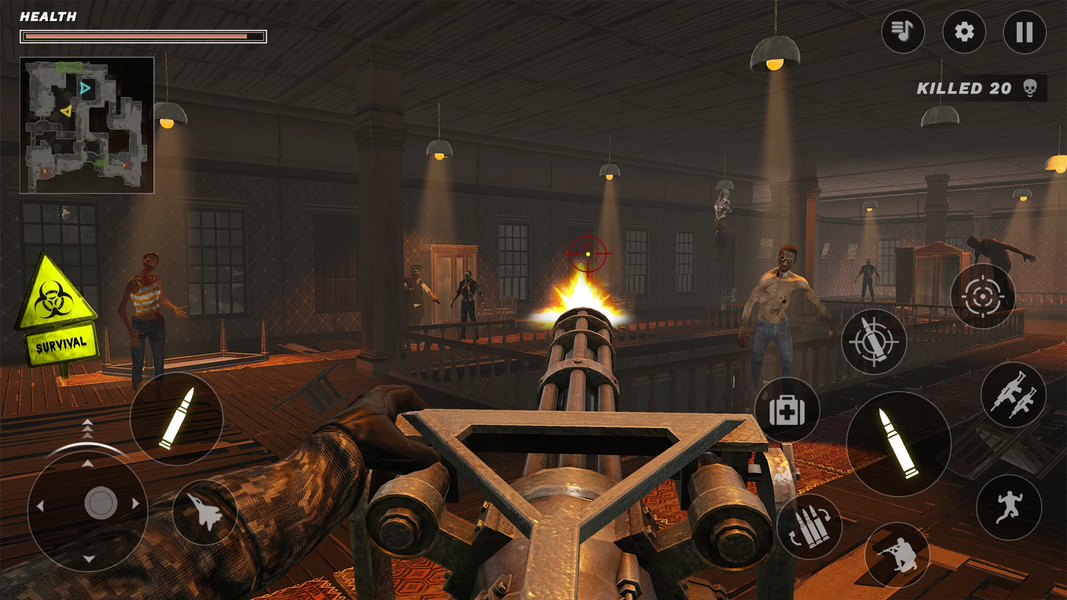 Zombie Target: Zombie War Game - Image screenshot of android app