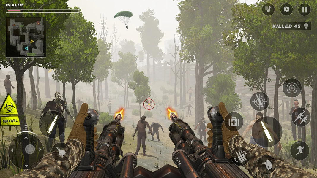Zombie Target: Zombie War Game - Image screenshot of android app