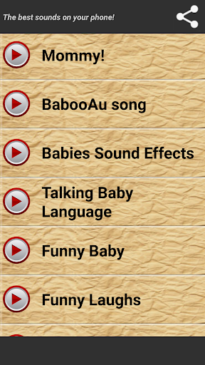 Funny Baby Ringtones - عکس برنامه موبایلی اندروید