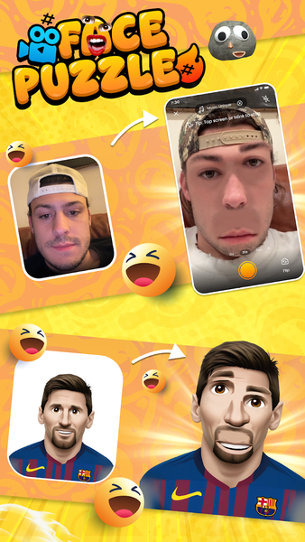 Face Puzzle: Funny Face Mix - Image screenshot of android app