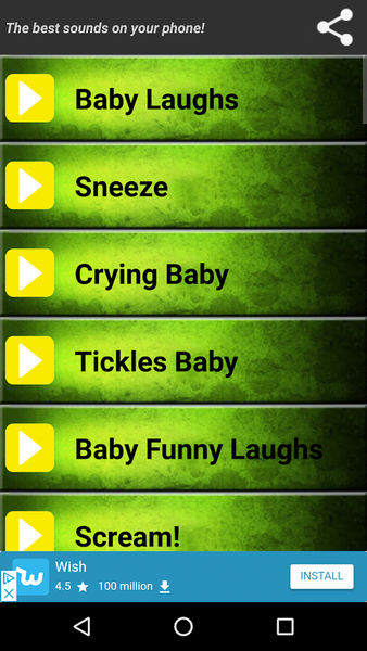 Funny Baby Ringtones - Image screenshot of android app