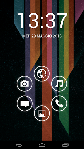 Full transparent theme for Smart Launcher - Image screenshot of android app