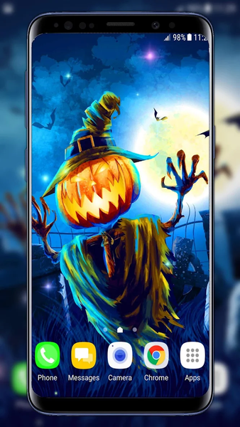 Scary Halloween Live Wallpaper - Image screenshot of android app