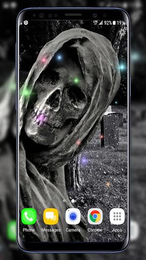 Skull Live Wallpaper - Image screenshot of android app