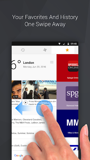 START Internet Browser - عکس برنامه موبایلی اندروید