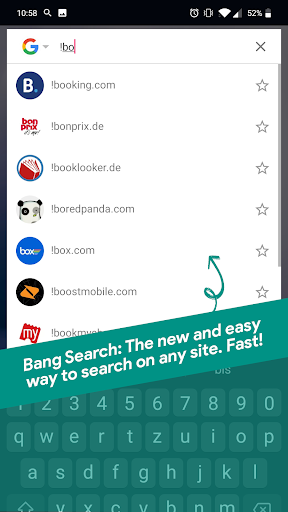 Start Search Bar - custom web - Image screenshot of android app